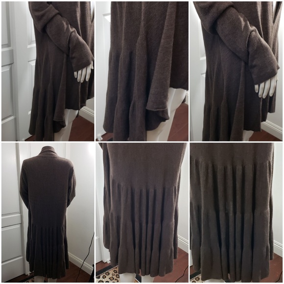 Elegant Brown Women's Sweater - Picture 6 of 7